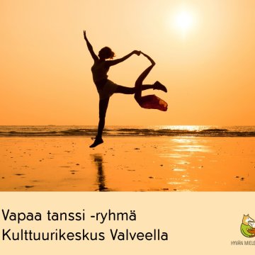 Vapaa tanssi -ryhmä kokoontuu syyskaudella joka viikko 🌞 Ryhmä kokoontuu Kulttuurikeskus Valveella (tanssisali 3) keski...