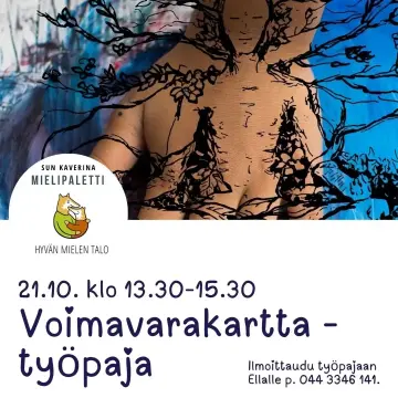 Hei! Mistä saat voimaa ja mikä auttaa sinua jaksamaan arjessa? Nuorille aikuisille (18-35v.) suunnatussa Voimavarakartta...