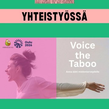 Tapahtuma Spektrin kanssa yhteistyöhön on pyydetty toimijoita, jotka ovat arvoiltaan Spektrin kanssa samalla linjalla. T...