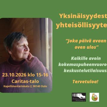 Huomenna pe 23.10. klo 15-16 sinulla on mahdollisuus pohtia ja kenties luoda uusiakin tapoja meidän ihmisten väliselle k...