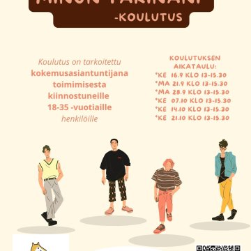 Oletko 18–35-vuotias ja kiinnostunut kokemusasiantuntijatoiminnasta; ilmoittaudu Minun tarinani -kurssille 7.9.2026 menn...