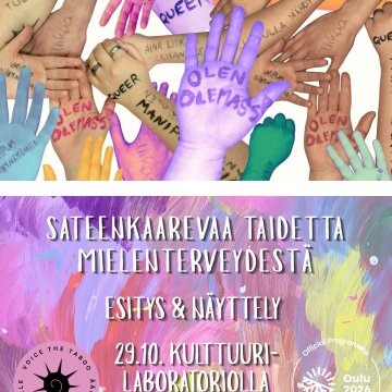 🌈 Sateenkaarevaa taidetta mielenterveydestä esitys & näyttely Kulttuurilaboratoriolla HLBTQ +